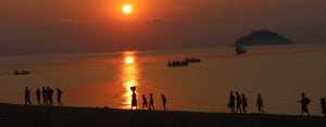 Sunset on Lake Malawi